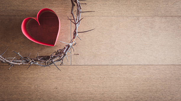 Crown of thorns and heart