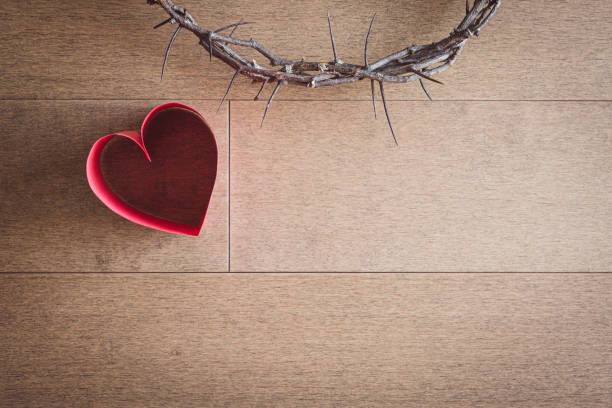 istock Crown of thorns and heart 1368306188