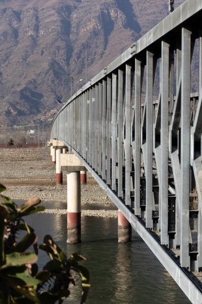 istock Side view of a steel bridge 1368307017