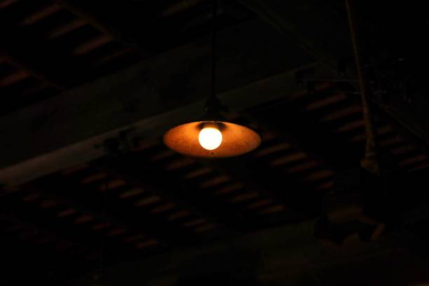 istock Retro cool lamps of old folk houses 1368308623