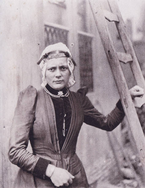 istock Dutch Woman, Netherlands (Holland) 1894 Antique Photo 1368311511