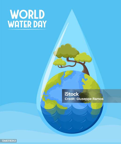 Vetores de Dia Mundial Da Água e mais imagens de Dia mundial da água - Dia mundial da água, Dia, Água