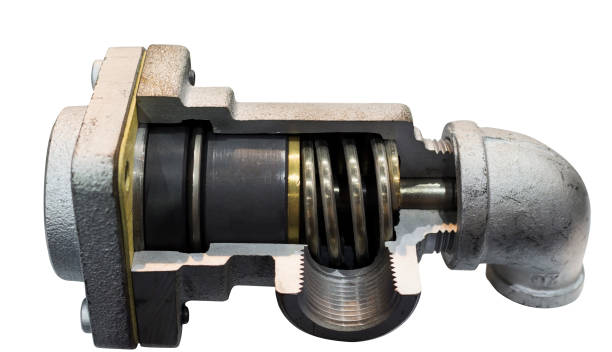 istock Cross Section of Thermostat valve 1368327457