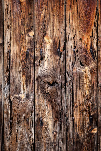 istock Old grunge textured wood table. Flat lay 1368328141