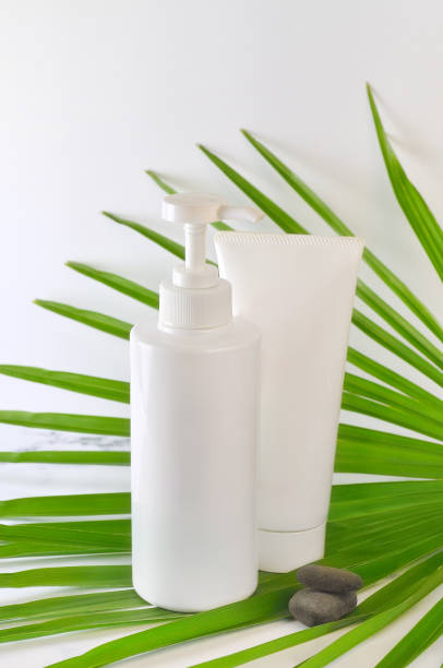 istock Cosmetics & Green Leaves & Stones 1368339168