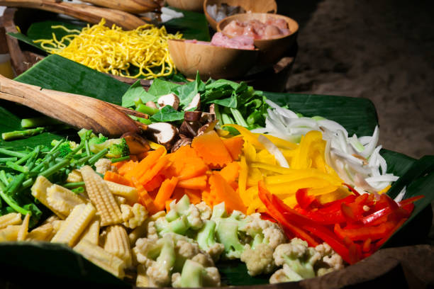 istock Food was prepared for the wedding dinner. 1368340854