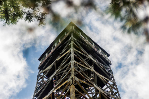 istock vintage public firetower in the Shatsk, Ukraine 1368351048
