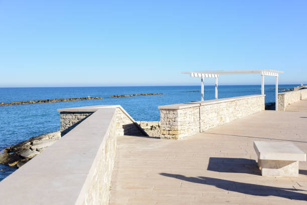 istock Adriatic Sea Coast of Bisceglie, Winter time 1368356394
