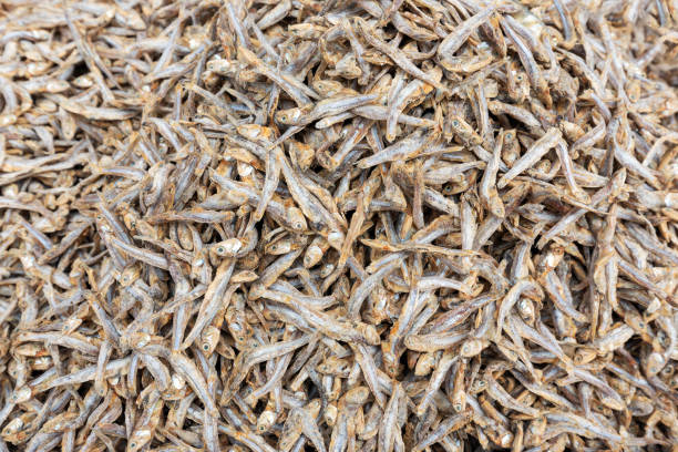 Dried fish at market