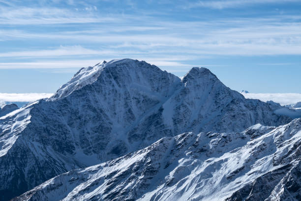 istock Greater Caucasus Range.  Glacier Seven on mount Donguz-Orun, view from Elbrus mountain. Winter landscape. 1368363913