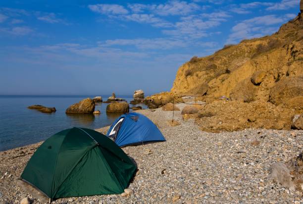 istock touristic camp on a sea beach 1368364341