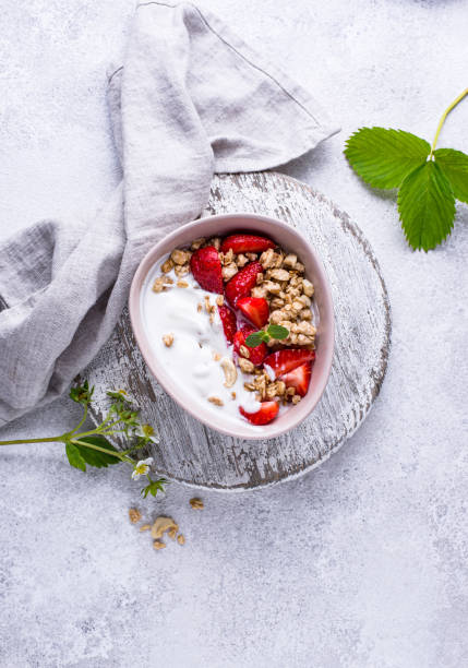 istock Granola with Greek yogurt and strawberry 1368365159