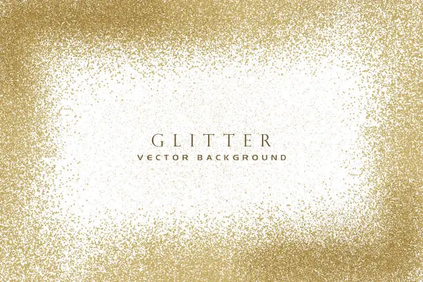 Vector illustration of Gold glitter texture background