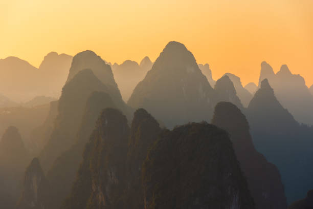istock Karst mountains of Guilin, China 1368371805