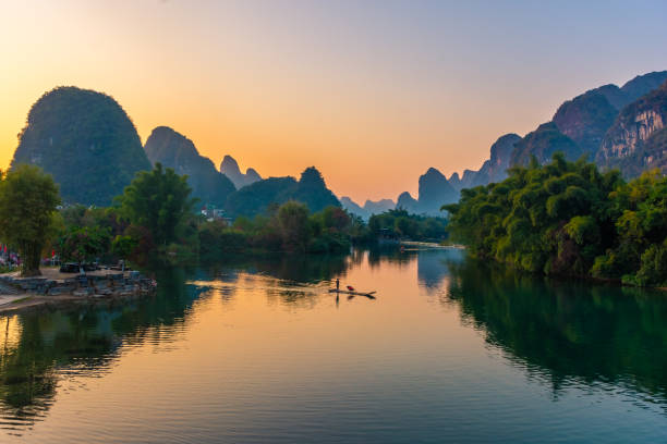 istock Landscape of the Lijiang River, China 1368371821