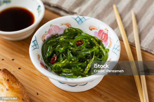 Chuka Wakame Seaweed Salad Stock Photo - Download Image Now - Wakame, Algae, Antioxidant