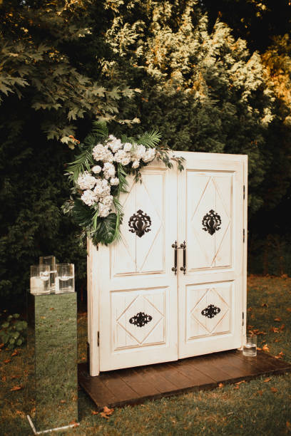 istock white antique door ornament background 1368379594