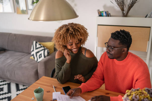 istock The couple planning their home budget 1368379625
