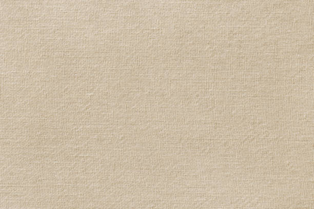 textura de tecido de algodão marrom para fundo, padrão têxtil natural. - embroidery canvas beige close up - fotografias e filmes do acervo