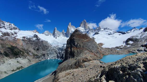 El Chaten Patagônia Fitz Roy El chalten  City in patagonia chalten photos stock pictures, royalty-free photos & images