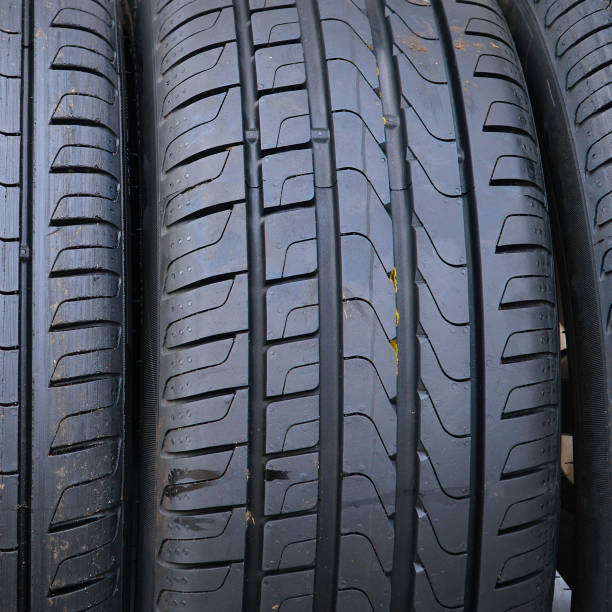 istock New black car tires close-up 1368383595