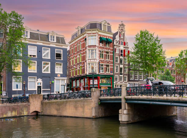 istock Bridges and canals of Amsterdam, Netherlands 1368385852