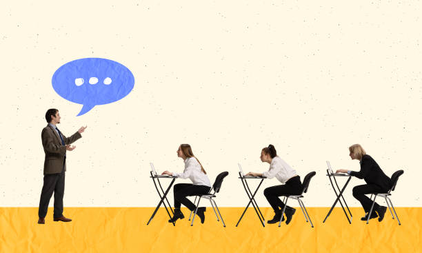 Creative business design. Coach, mentor teaching employees, improving professional skills