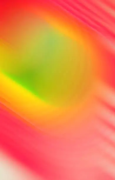 Photo of Vertical motion blurred abstract image of red, yellow, green color. Banner for advertising text.