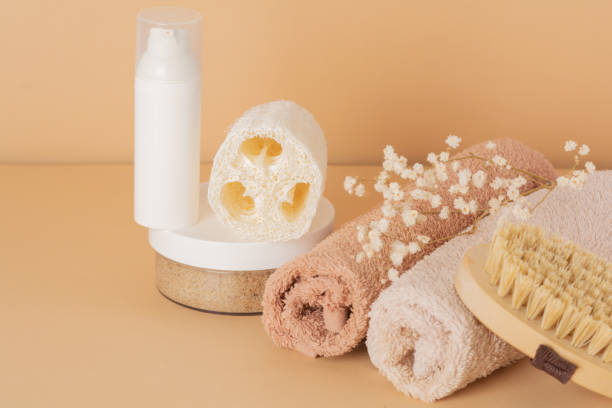 istock Spa cosmetic products and eco friendly bathroom accessories 1368393675