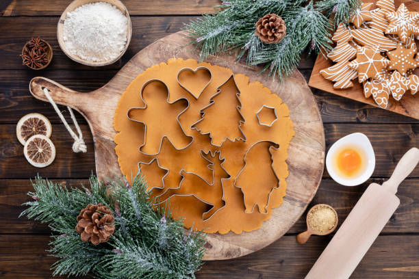 istock Baking Christmas cookies at home. 1368393987