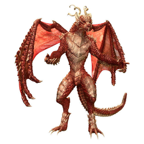 istock 3D Rendering Fairy Tale Dragon on White 1368398997