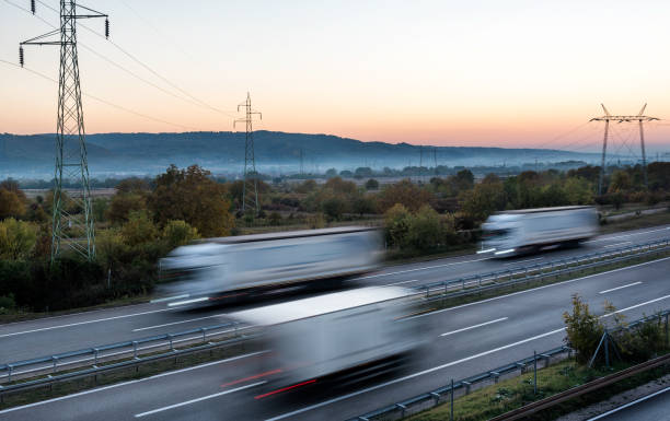 istock Delivery Lorry truck speed blurred 1368404254