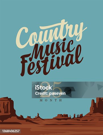 istock poster or banner for country music festival 1368406257