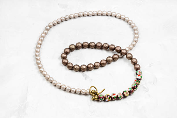 istock handcrafted necklace from faceted nacre beads 1368410515