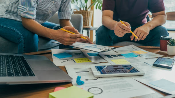 istock Start up partners are discussing the ideas for new strategy of development. 1368412607