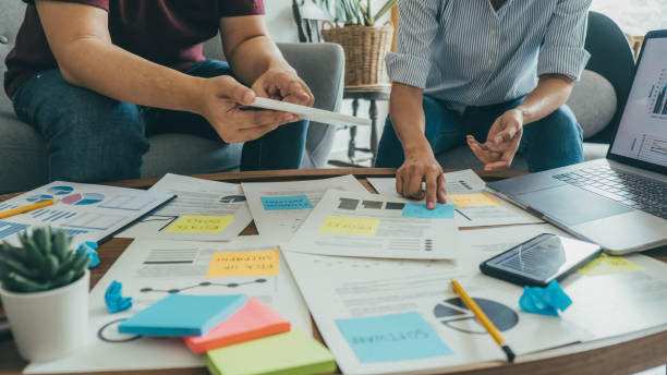 istock Start up partners are discussing the ideas for new strategy of development. 1368412614