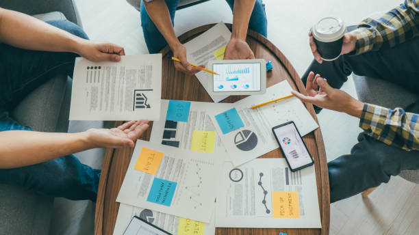 istock Start up partners are discussing the ideas for new strategy of development. 1368412622