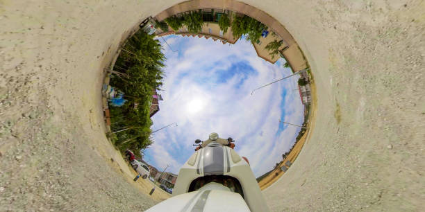 istock Motorbike, Little Planet Format 1368416893