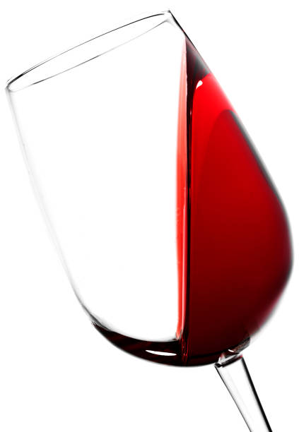 istock Red Wine in Stemmed Glass over white backdrop 1368429438