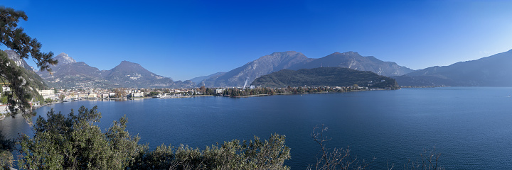 lake garda with riva del garda and torbole