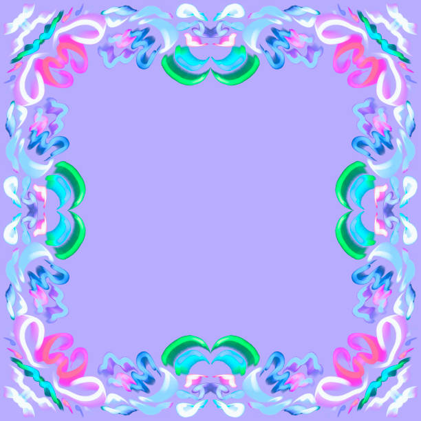 istock Pastel decorative frame border
