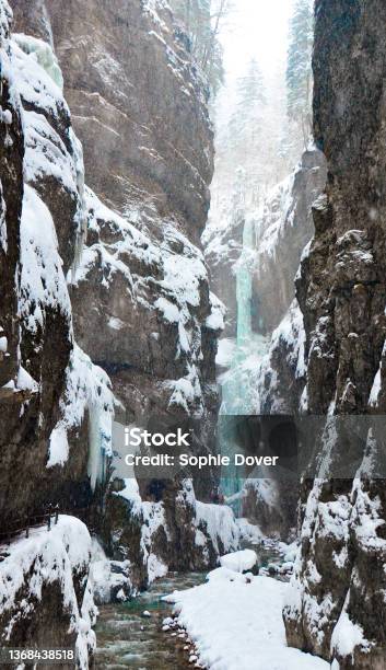 Partnachklamm Stock Photo - Download Image Now - Partnach Gorge, Ravine, Winter