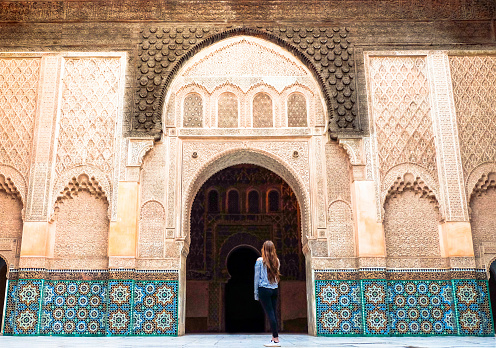 Beautiful architecture in marrakech