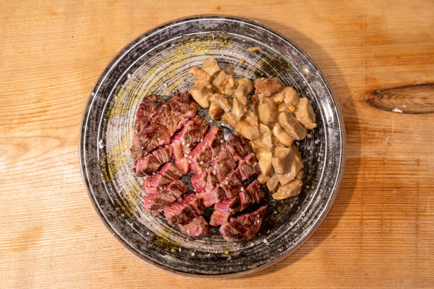 istock Sliced beef with porcini mushrooms 1368449743