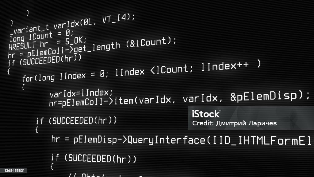 Programming Code Running Over Computer Screen Terminal Hacking Concept ...