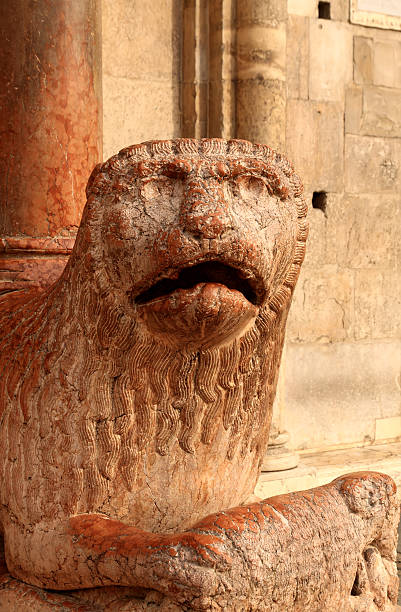 istock Modena, Cathedral: lion statue at the Royal Gate 136845759