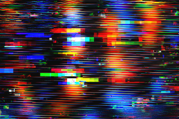 istock Video technology glitch background as wallpaper or tech related graphic design backdrop element 1368458244