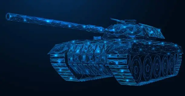 Vector illustration of Military tank.