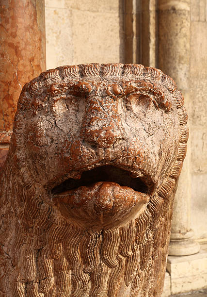 istock Modena, Cathedral: lion statue at the Royal Gate 136846156