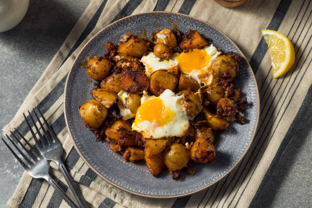 istock Homemade Mexican Huevos Rotos Eggs and Potatoes 1368468146